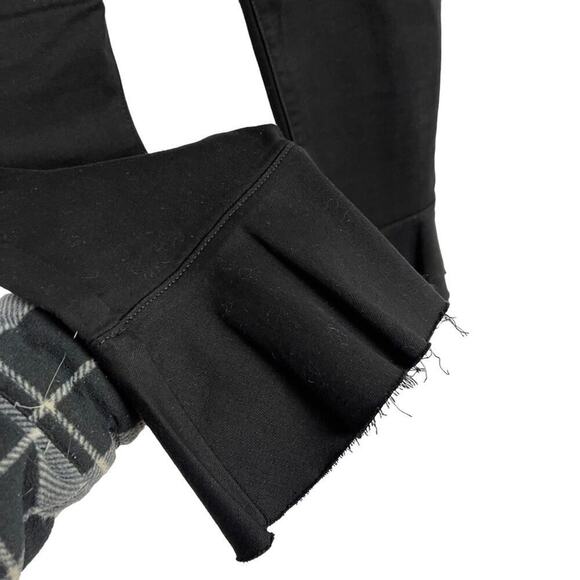 Levi's 711 Black Skinny Ankle Crop Ruffle Flare Hem Stretch Jeans Size 33 - Picture 8 of 16